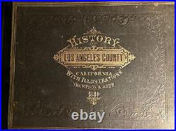 1880 Original Thompson & West HISTORY OF LOS ANGELES COUNTY, CALIFORNIA