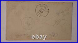1886 McPherson Los Angeles CA Town & County Fancy Cancel CROSS Cover to NY