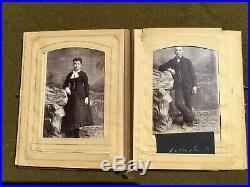 1890s era Cabinet Card Photo Album LOS ANGELES COUNTY Ranch Pioneers Whittier