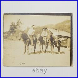 1898 Early Mount Wilson Hotel California Los Angeles Co. Antique Photo Sign