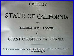 1904 COAST COUNTIES Of CALIFORNIA HISTORY & BIOGRAPHY San Francisco- Los Angeles