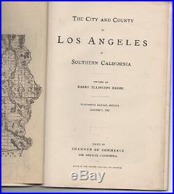 1907 Souvenir Booklet of The City and County of Los Angeles with Photos and Map