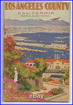 1920s Booklet of Los Angeles County & Hermosa Beach with Great Color Covers