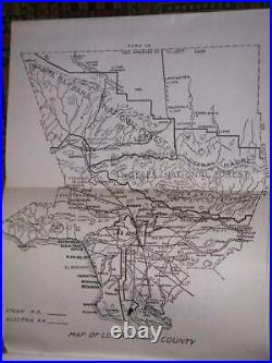 1922 Los Angeles California The City and County with map and Union Pacific sched