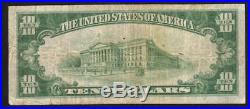 1929 $10 PASADENA CA National Bank Note LOS ANGELES COUNTY A001544