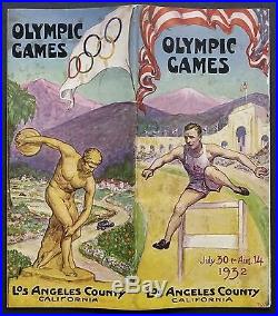 1932 Olympic Games Los Angeles County, California booklet