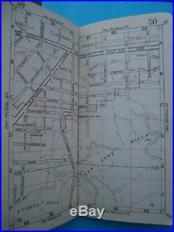 1943 Rare Vintage Mapfax And Street Guide Los Angeles County