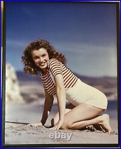 1945 Marilyn Monroe Original Photo Andre Dienes Stamped Signed Zuma Beach 11x14