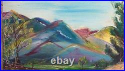 1950s Landscape La Puente Valley Los Angeles California Painting Plein Air