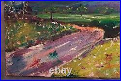 1950s Landscape La Puente Valley Los Angeles California Painting Plein Air