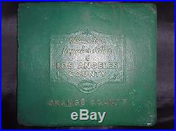1954 Edition Thomas Bros Popular Atlas, Los Angeles & Orange County, Guide, RARE