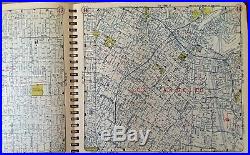 1955 Los Angeles County Thomas Brother Atlas Street Maps LA Popular Bros