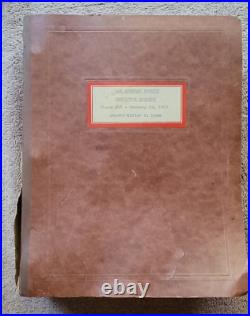 1958 Los Angeles County Sheriff's Academy Training Manual Class # 68