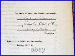 1958 ORIGINAL UCLA M. A. THESIS Geology of Sunland Tujunga SIGNED by 3 Professors