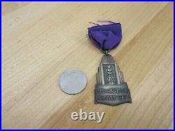 1960s CALIFORNIA LOS ANGELES COUNTY FAIR RARE OFFICIAL HANGING MEDAL STERLING