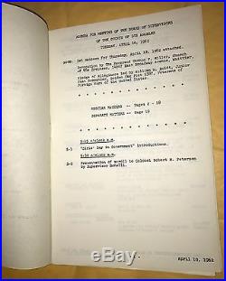 1962 AGENDA For Meeting of the Board of Supervisors of the County of Los Angeles
