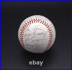1963 Los Angeles Dodgers Team Signed Baseball 25 Autographs World Series Champs