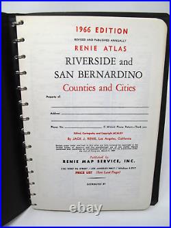 1966 Renie Street Atlas Riverside San Bernardino Counties Cities CA Americana