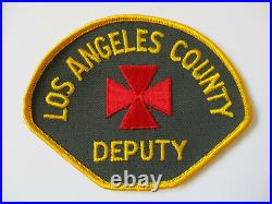 1970 era Los Angeles County Deputy Large Cross California CA Twill Police Patch