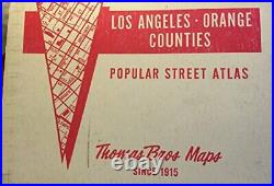 1985 LOS ANGELES COUNTY, ORANGE COUNTIES STREET ATLAS AND By Thomas Brothers