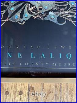1986 Rene Lalique Los Angeles County Musuem Of Art Exhibit Poster