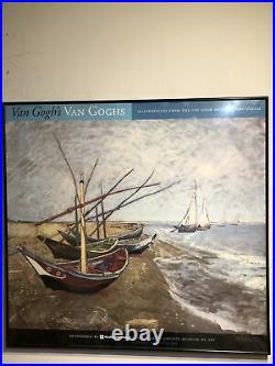 1999 Vincent van Gogh Fishing Boats on the Beach Museum Poster LACMA 33x35