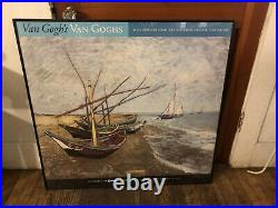 1999 Vincent van Gogh Fishing Boats on the Beach Museum Poster LACMA 33x35