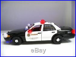 1/18 Los Angeles County SHERIFF (LASO) Police LED LIGHT/4 SIREN Chp LAPD UT RaRe