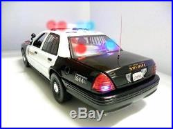 1/18 Los Angeles County SHERIFF (LASO) Police LED LIGHT/4 SIREN Chp LAPD UT RaRe