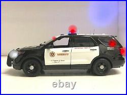 1/18 Los Angeles County SHERIFF POLICE K9 Ford Explorer WORKING Lights & SIREN