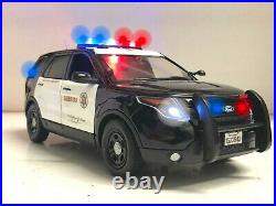1/18 Los Angeles County SHERIFF POLICE K9 Ford Explorer WORKING Lights & SIREN