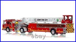 1/50 Fire Replicas LA County KME Aerialcat 100' TDA Quint Fighting 15 FR142-15