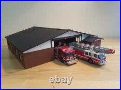 1/64 scale Los Angeles County Fire Station. Built and ready fits Code 3's
