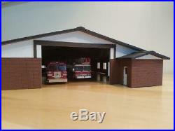 1/64 scale Los Angeles County Fire Station. Unpainted KIT. Fits Code 3's