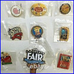 25 LA Los Angeles County Fair Vintage Pins 80s 90s 2000s Lapel Hat Cow Pig USA