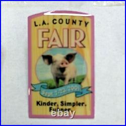 25 LA Los Angeles County Fair Vintage Pins 80s 90s 2000s Lapel Hat Cow Pig USA