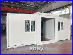 2-Pack 20FT Mobile Expandable Container House Utilities Full Bathroom/Bedroom