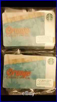 300 Card lot 2015 Starbucks los Angeles LA Orange county california CA gift LOT