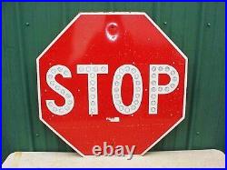 30 STOP SIGN with Reflectors 1971 California Los Angeles County PA1933