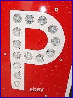 30 STOP SIGN with Reflectors 1971 California Los Angeles County PA1933