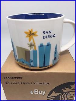 3 YAH MUGS LOS ANGELES + ORANGE COUNTY + SAN DIEGO 14 Oz You Are Here Starbucks