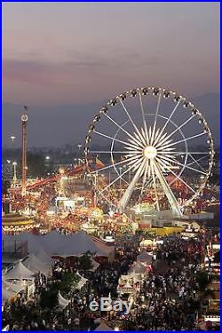 42x63 Poster View Of The Los Angeles County Fairgrounds At Dusk
