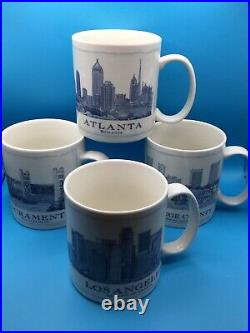 4 City Starbucks 18 oz Mugs Atlanta, Orange County, Los Angeles &? Sacramento