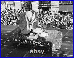 8b6-752 Pasadena Tourn of Roses Parade Los Angeles County Fair float 8b6-752