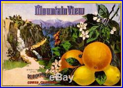 97942 Covina Los Angeles County Mountain View Lemon Decor LAMINATED POSTER DE