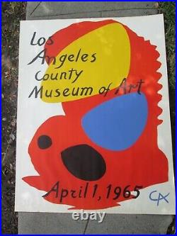 ALEXANDER CALDER Original April 1965 Los Angeles County Museum Art Poster