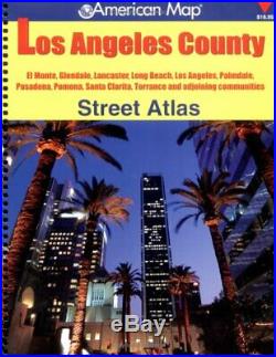 AMERICAN MAP LOS ANGELES COUNTY STREET ATLAS By Creative Sales VG