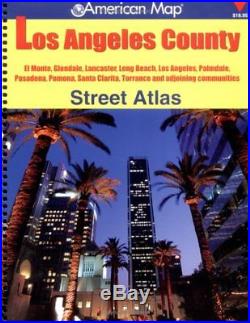 AMERICAN MAP LOS ANGELES COUNTY STREET ATLAS By Creative Sales VG