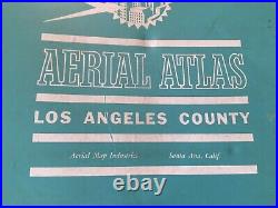 Aerial Atlas Map Street Road Los Angeles Ca. 1965 Vintage By Calona Lasing Co