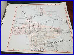 Aerial Photomap Book Los Angeles County Fullerton Surveying Engineering 1965 Map